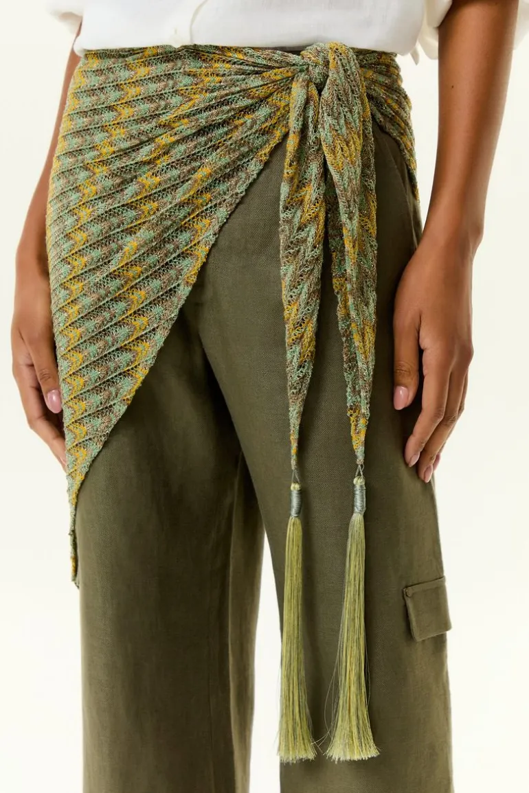 Av Lenco Tricot Chevron Com Franjas Copa
