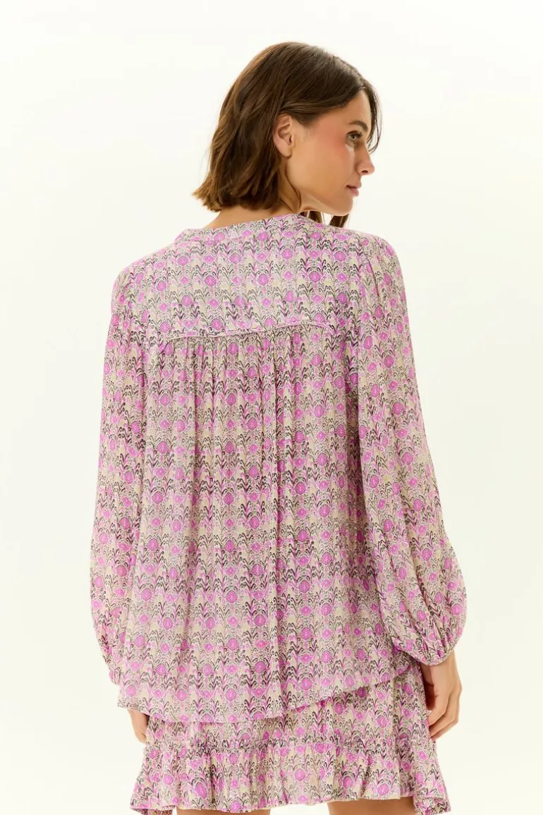 Bata Recortes Estampa Ikat