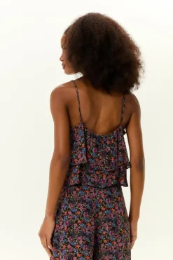 Blusa Babados Estampa Liza