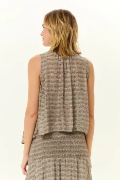 Blusa Decote v Estampa Eve b
