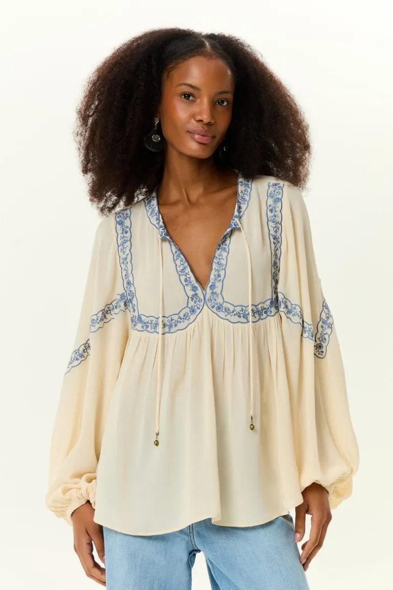 Blusa Ggt Pala Bordada