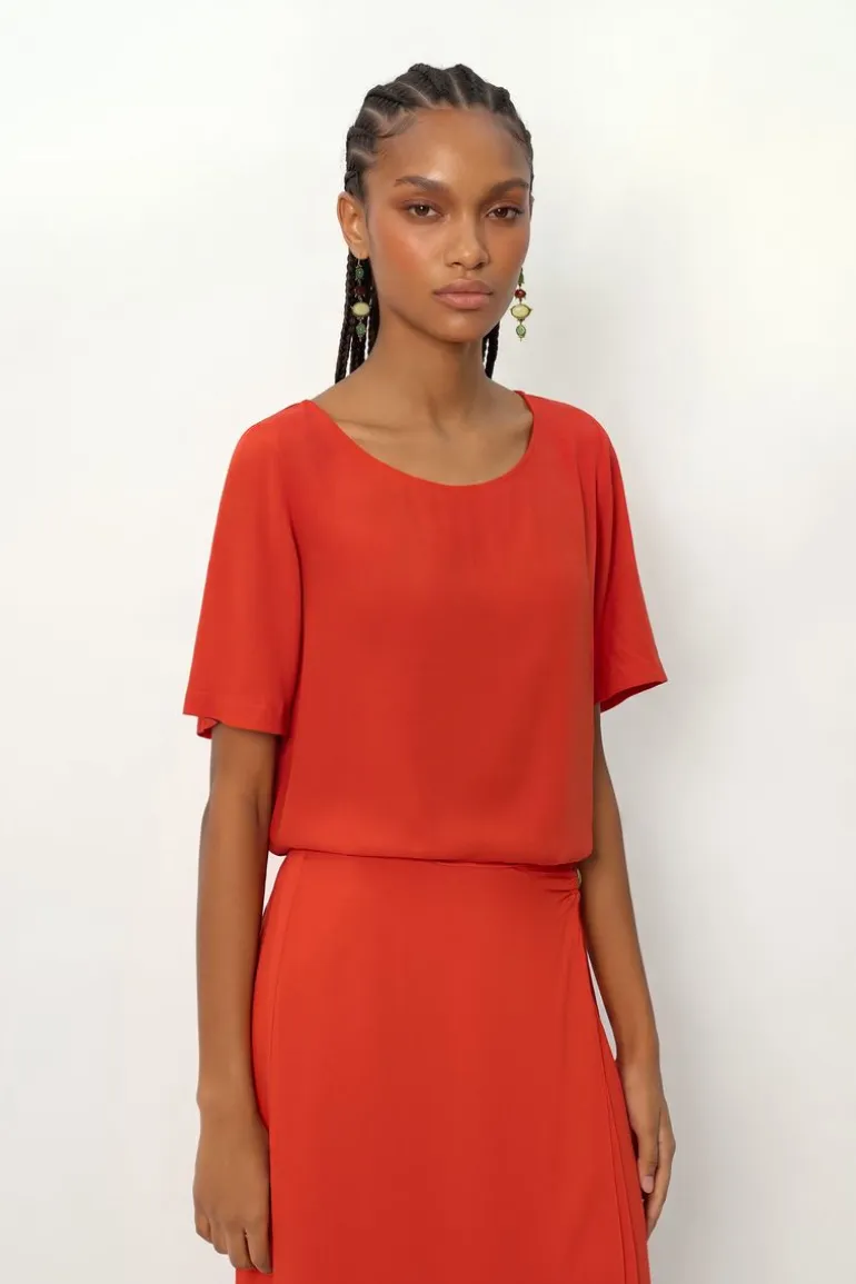 Blusa Manga Curta