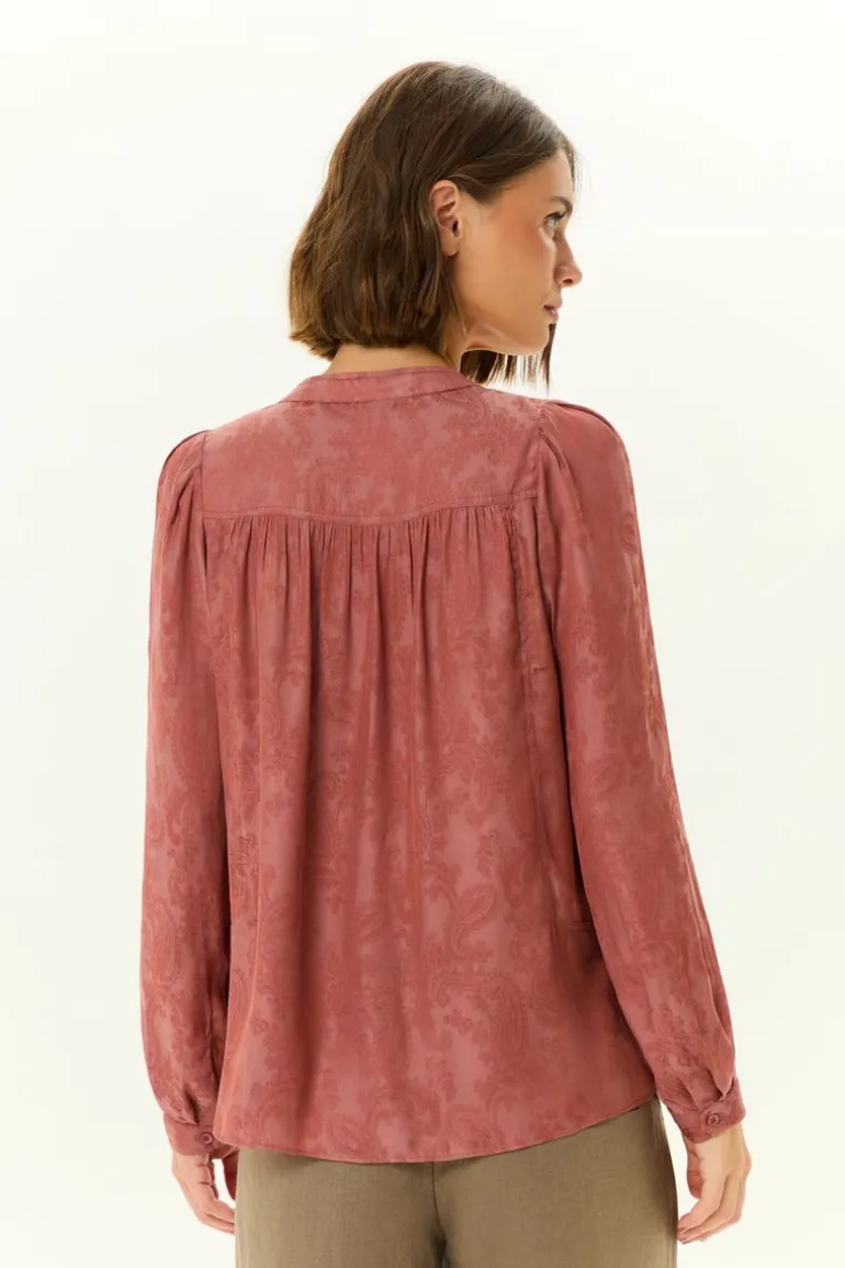 Blusa Manga Jacquard Cachemiere