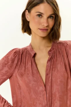 Blusa Manga Jacquard Cachemiere