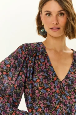 Blusa Manga Longa Ggt Estampa Liza