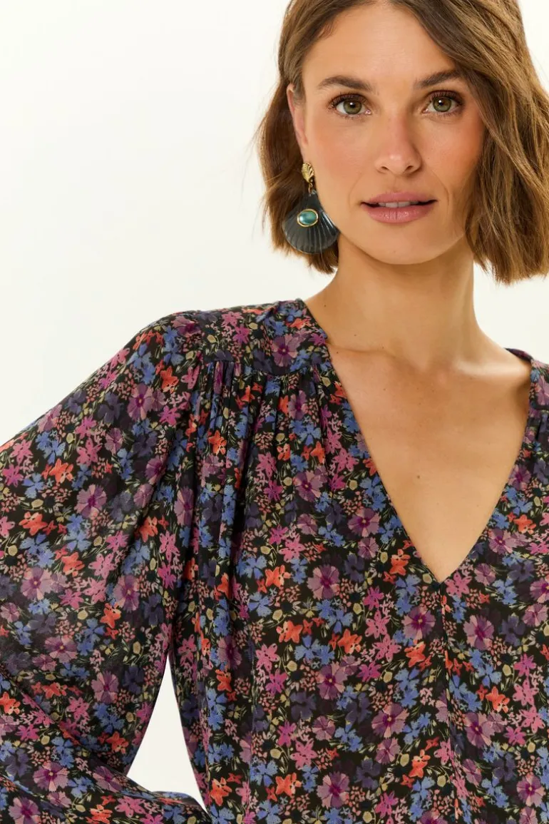 Blusa Manga Longa Ggt Estampa Liza