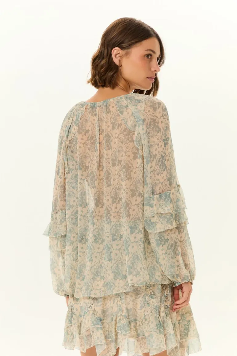 Blusa Manga Longa Ggt Estampa Melissa