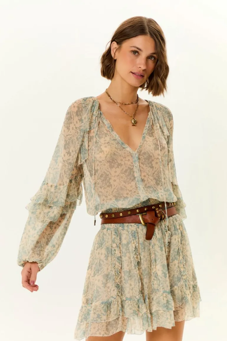 Blusa Manga Longa Ggt Estampa Melissa
