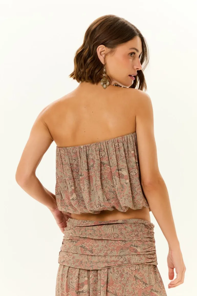 Blusa Sem Alca Ggt Estampa Condor