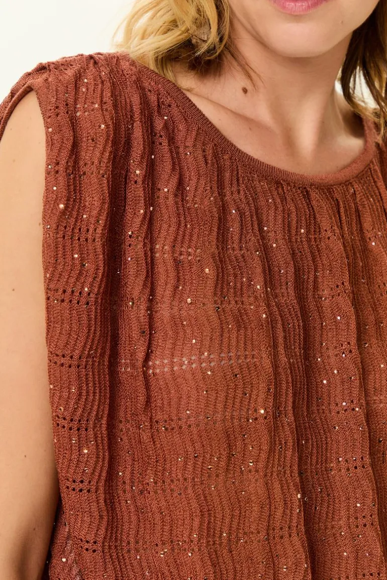 Blusa Tricot Franzidos