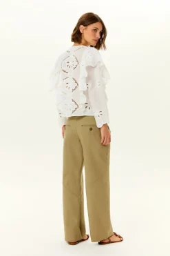Calça Bolso Pregas