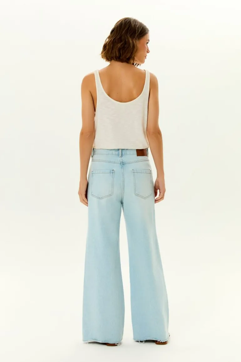 Calça Jeans Boyfriend Barra Desfiada