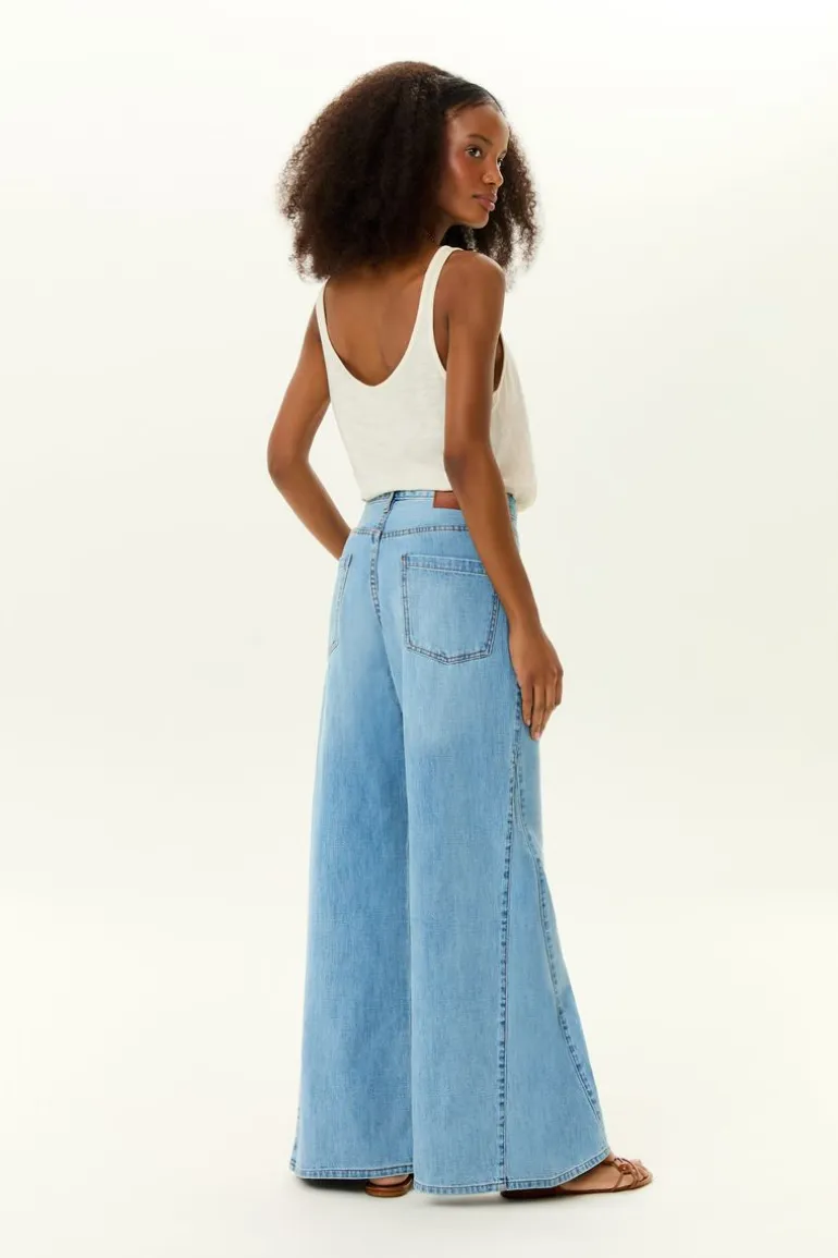 Calça Jeans Pantalona Nesgas