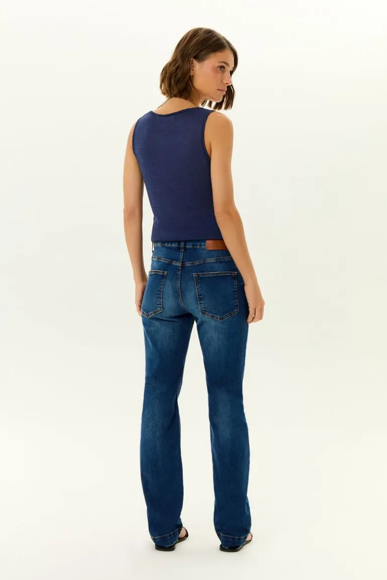 Calça Jeans Reta Used