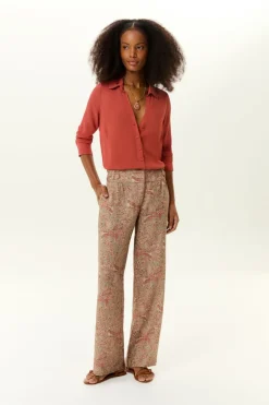 Calça Linho Estampa Condor