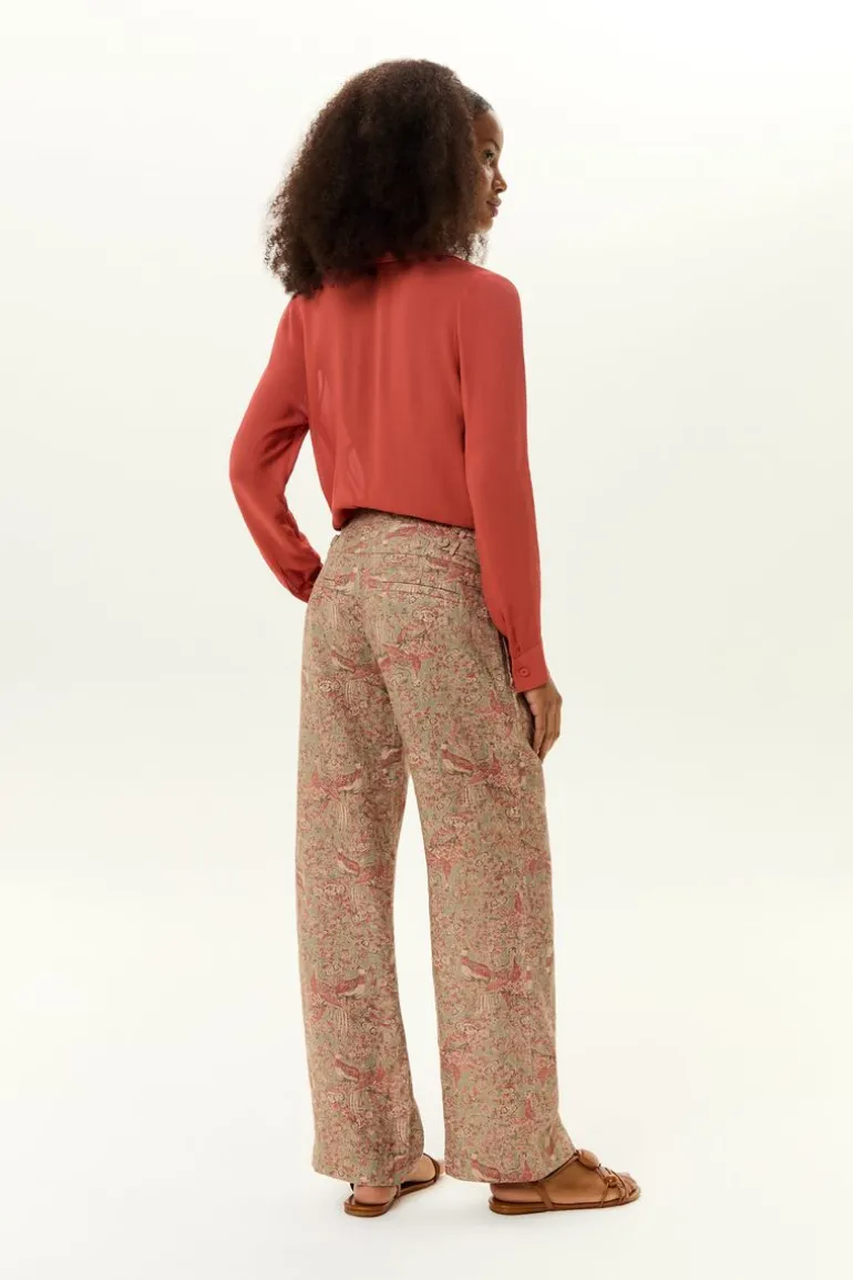 Calça Linho Estampa Condor