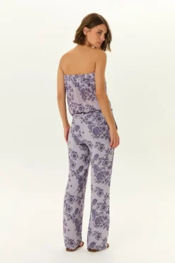 Calça Reta Ggt Estampa Poema