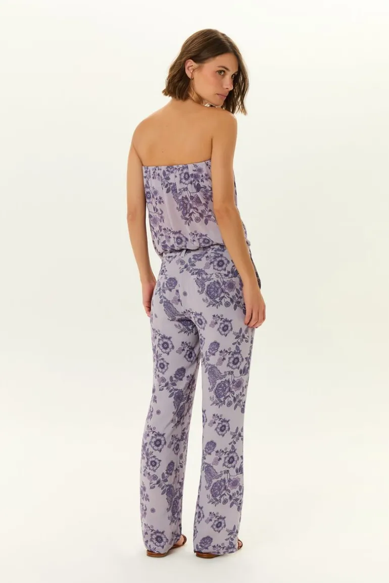 Calça Reta Ggt Estampa Poema