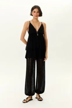 Calça Tricot Aladim Ponto Rendado