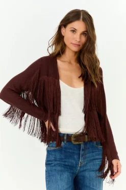 Cardigan Tricot Franjas