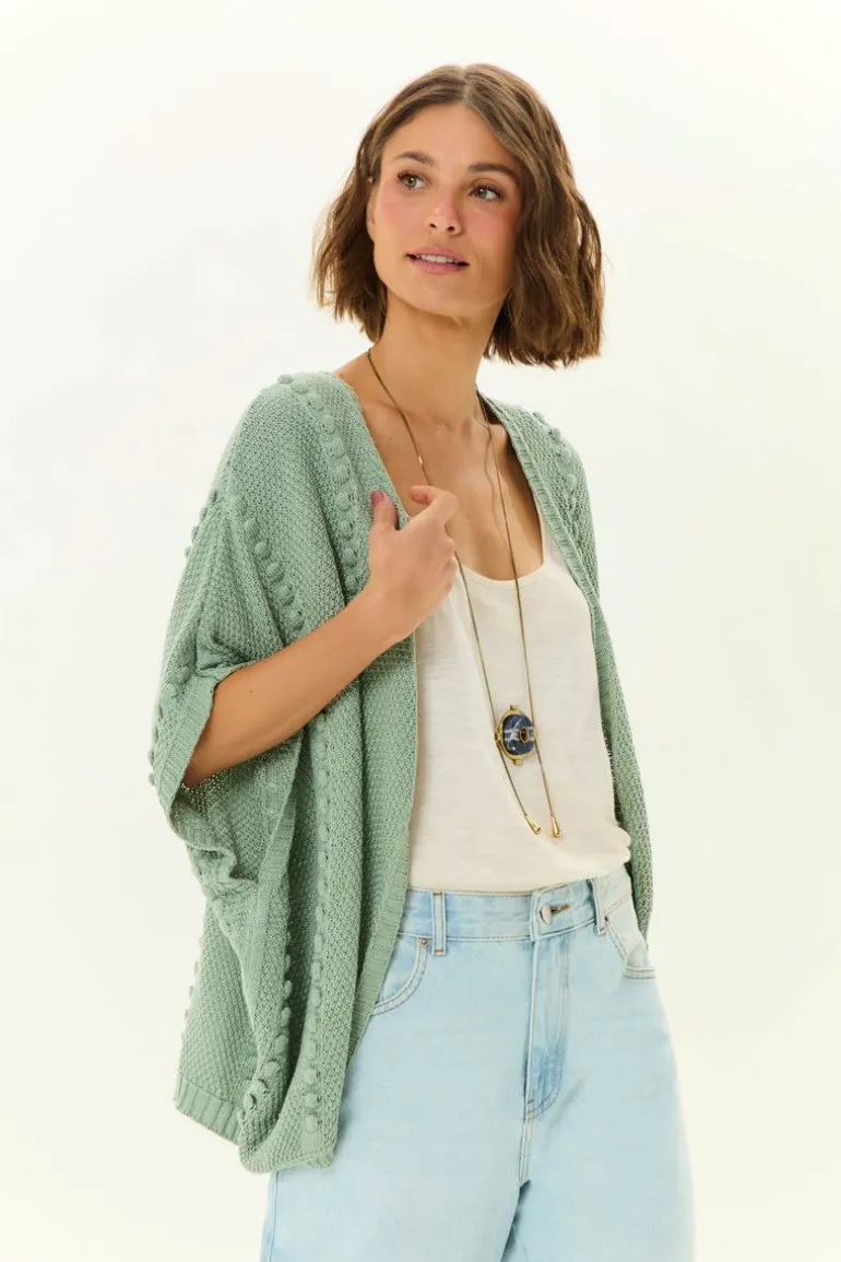 Kimono Tricot Ponto Pipoca