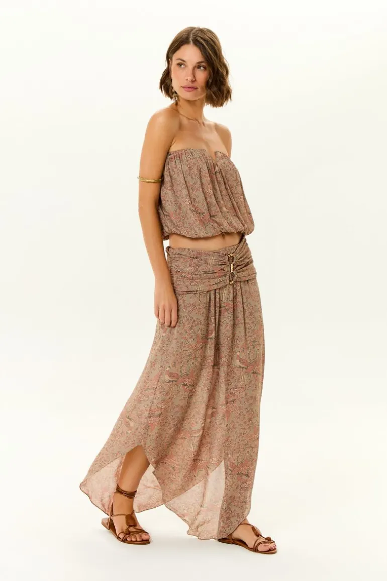 Saia Midi Ggt Estampa Condor