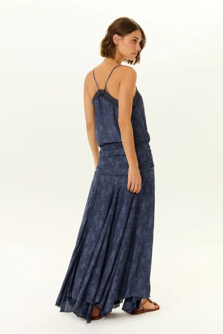 Saia Midi Jacquard Cachemiere