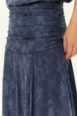 Saia Midi Jacquard Cachemiere