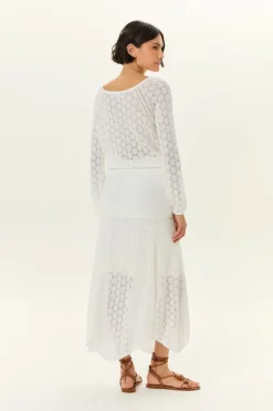 Saia Tricot Midi Sobreposição