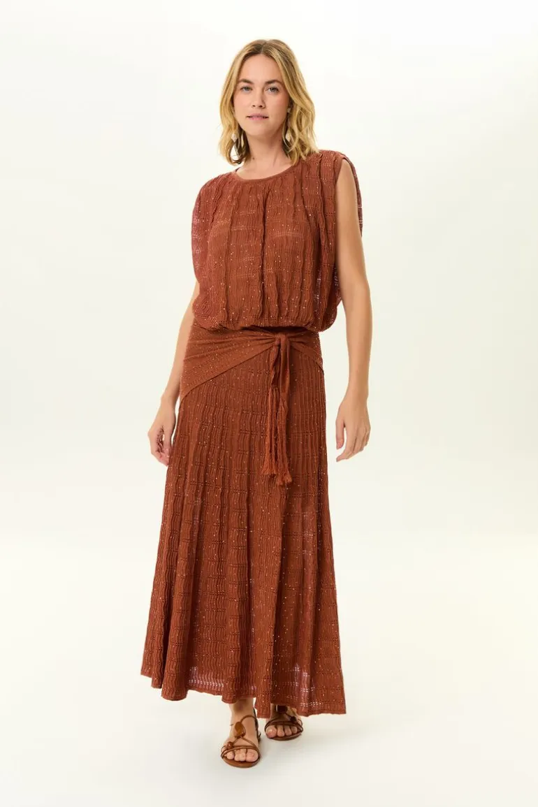 Saia Tricot Ponto Listras