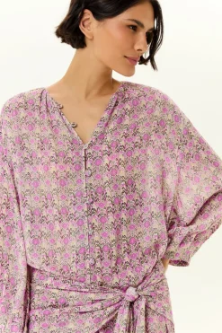 Vestido Curto Estampa Ikat
