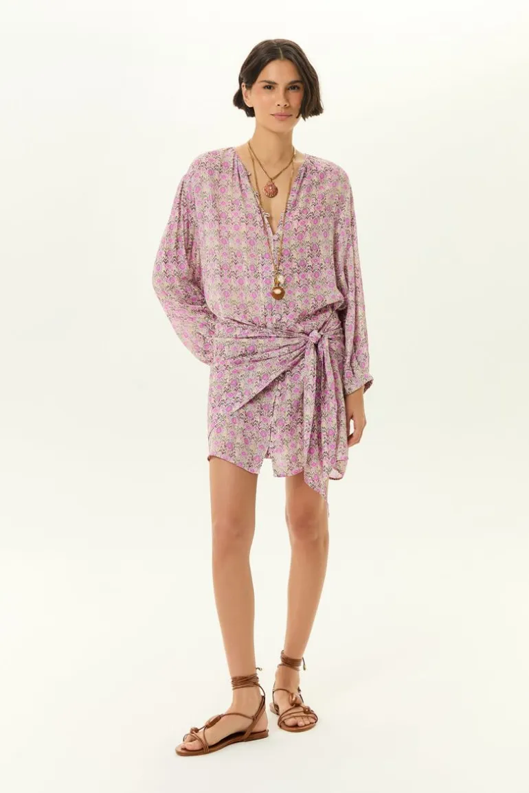 Vestido Curto Estampa Ikat