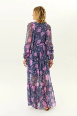 Vestido Longo Ggt Estampa Tish