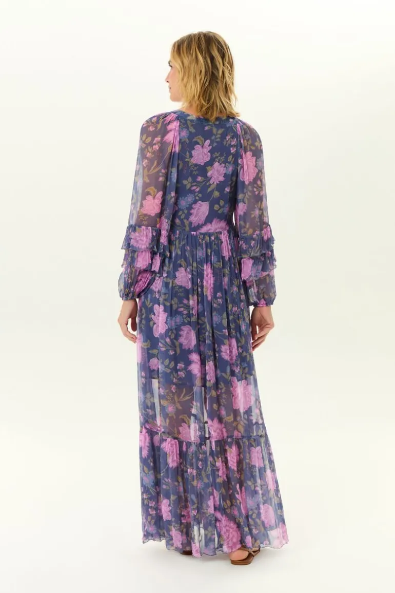 Vestido Longo Ggt Estampa Tish