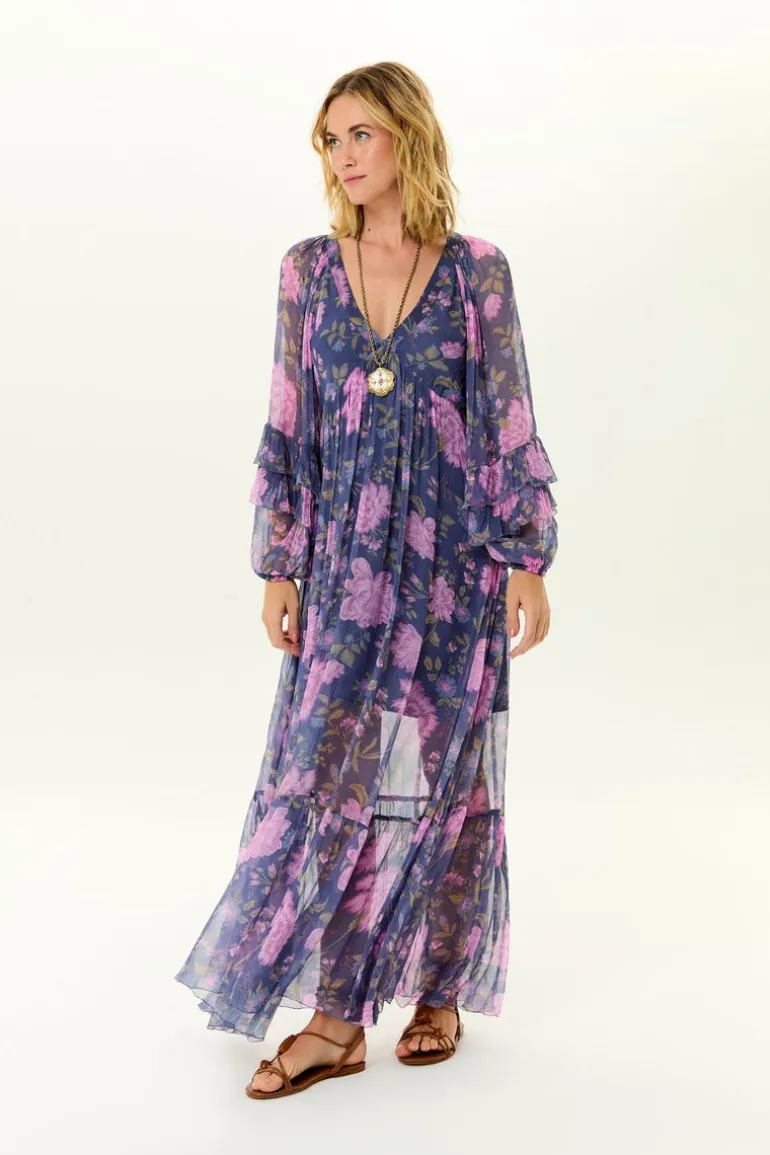 Vestido Longo Ggt Estampa Tish