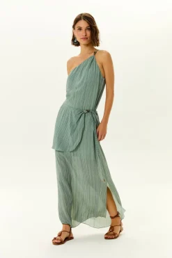 Vestido Longo Ggt Estampa Zig
