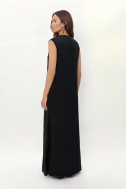 Vestido Midi Alça Metais