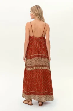 Vestido Midi Alca Estampa Chilli
