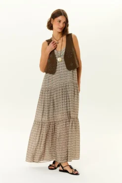 Vestido Midi Alca Estampa Eve b