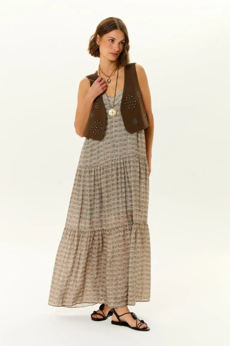 Vestido Midi Alca Estampa Eve b