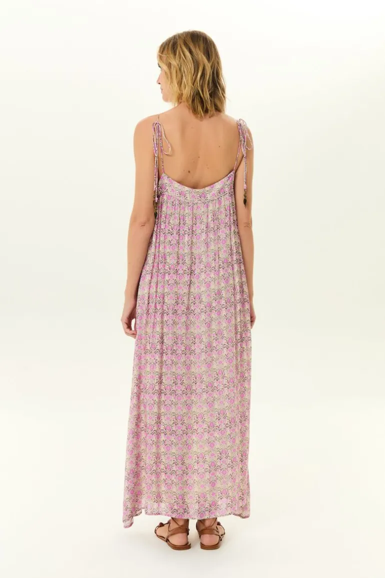 Vestido Midi Alca Estampa Ikat