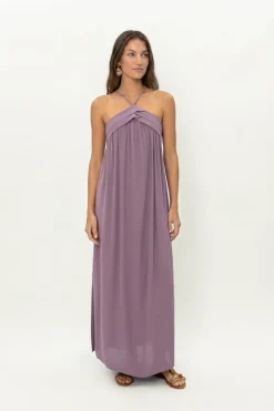 Vestido Midi Alcinha Frisos
