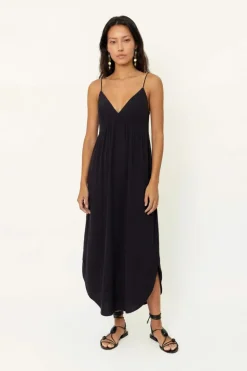 Vestido Midi Decote v