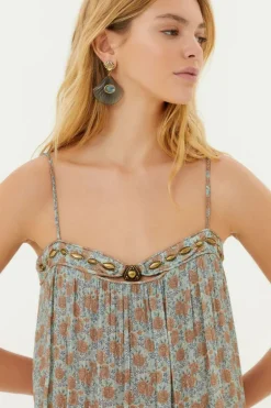 Vestido Midi Estampa Greeny