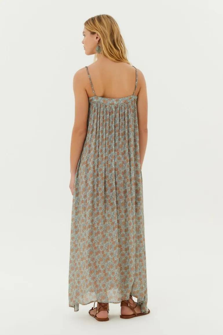 Vestido Midi Estampa Greeny