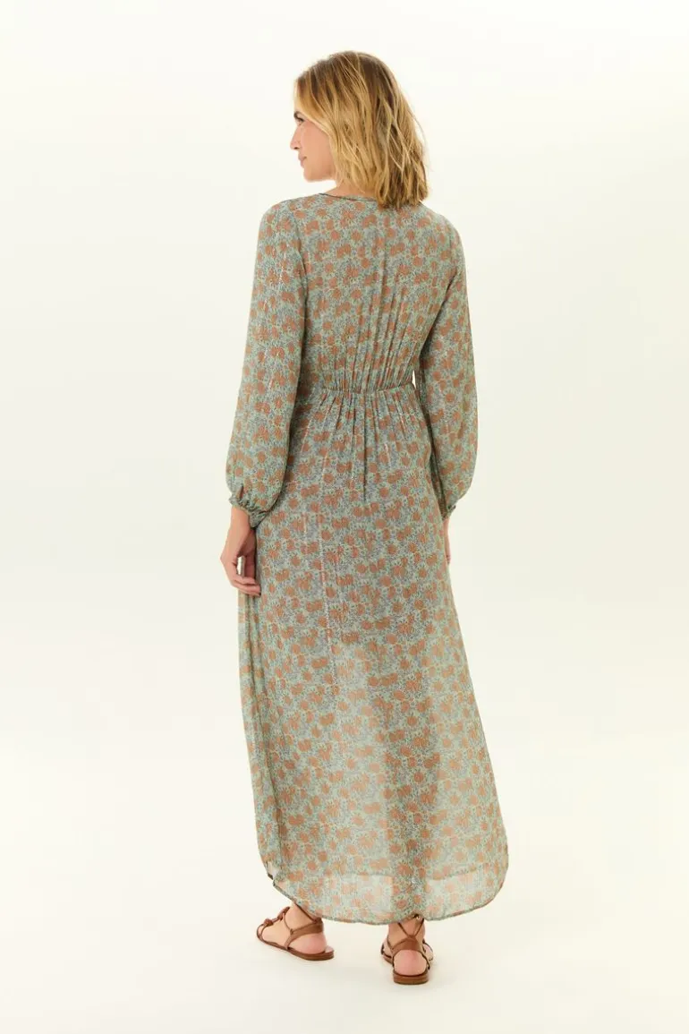 Vestido Midi Estampa Greeny