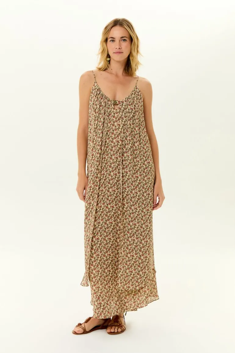 Vestido Midi Ggt Camadas Estampa Ticy
