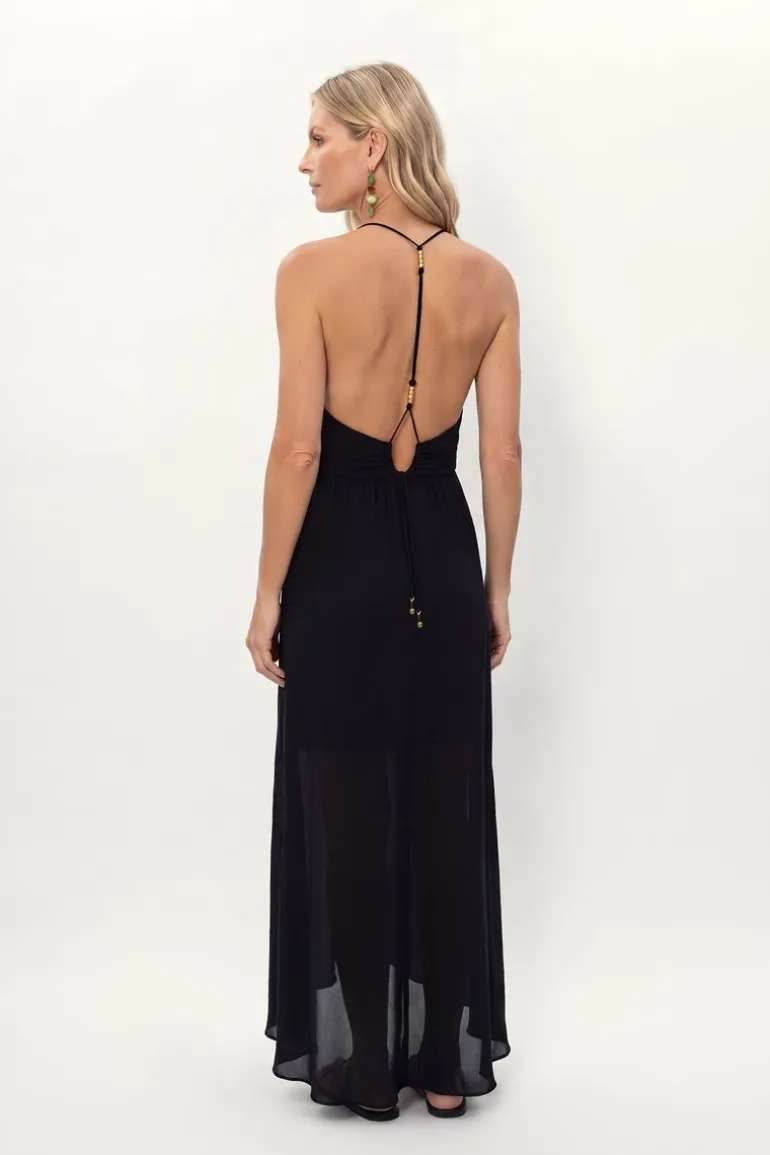 Vestido Midi Ggt Costa Metais