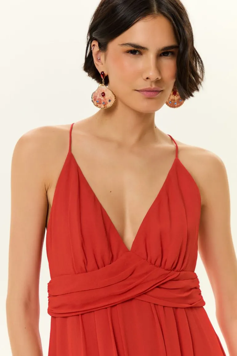 Vestido Midi Ggt Costa Metais