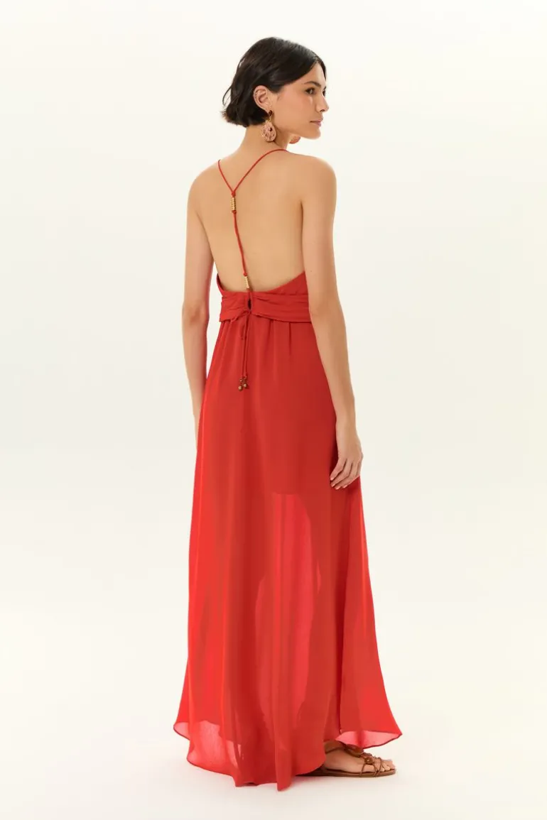Vestido Midi Ggt Costa Metais